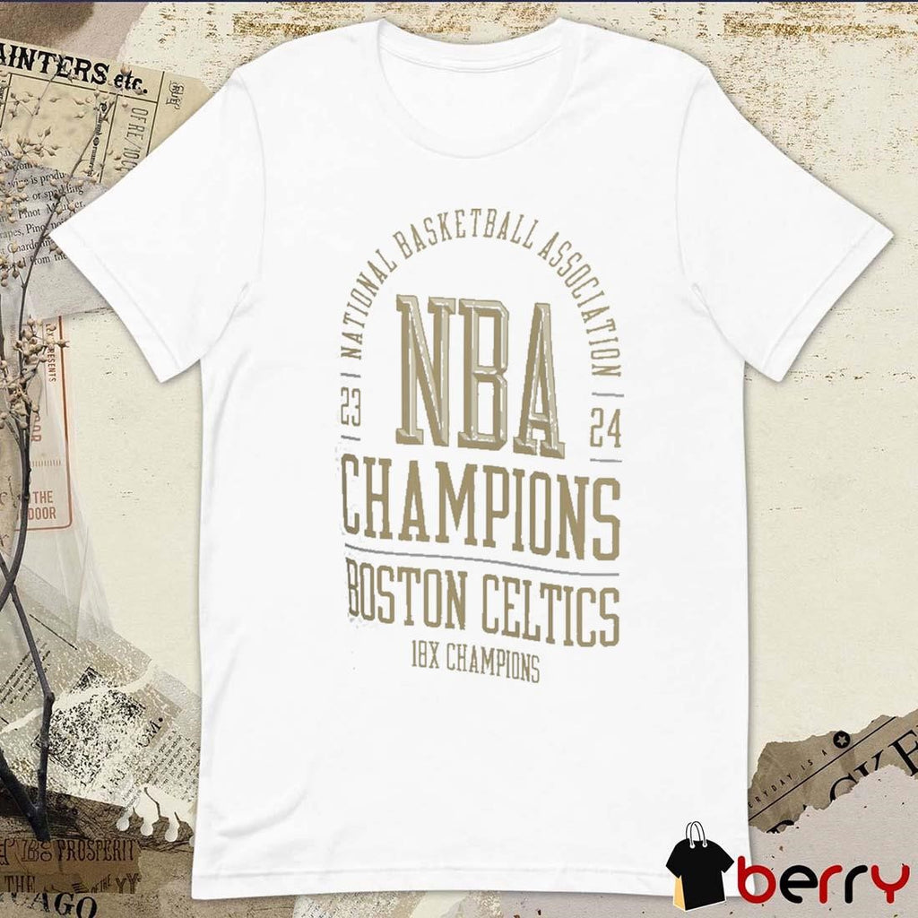 Boston Celtics 2024 National Basketball Association NBA Finals Champions Banner Collection t-shirt
