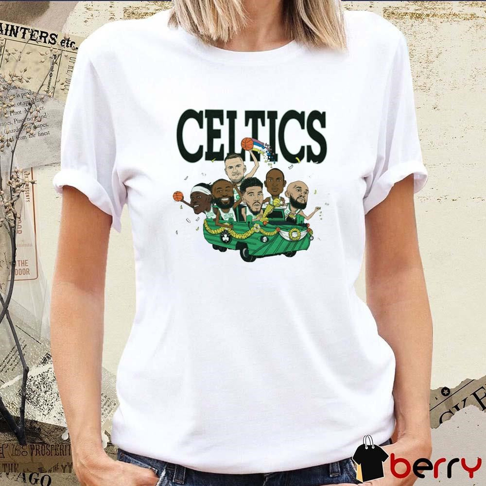 Boston Celtics NBA Six Pack 2024 Caricature t-shirt