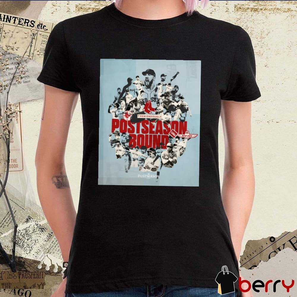 Boston Red Sox Baseball 2025 MLB Postseason Tremendously Art Poster t-shirt