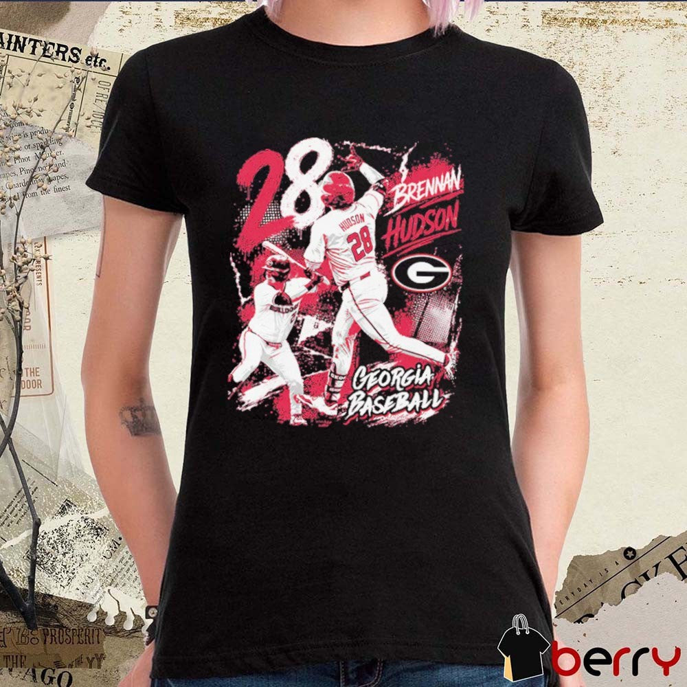 Brennan Hudson Georgia Bulldogs NCAA Baseball Streetwear t-shirt