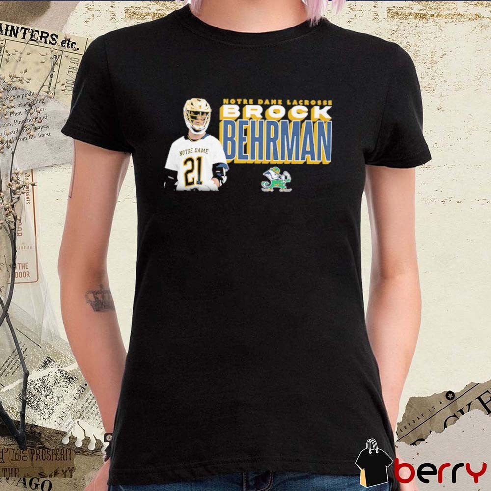 Brock Behrman Notre Dame Fighting Irish NCAA Illustrated t-shirt
