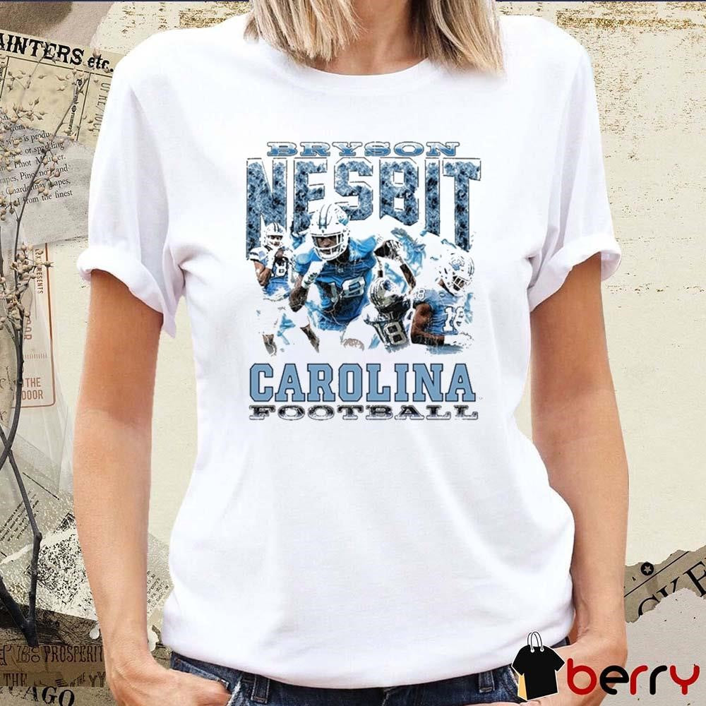 Bryson Nesbit North Carolina Tar Heels Football Vintage Graphic t-shirt