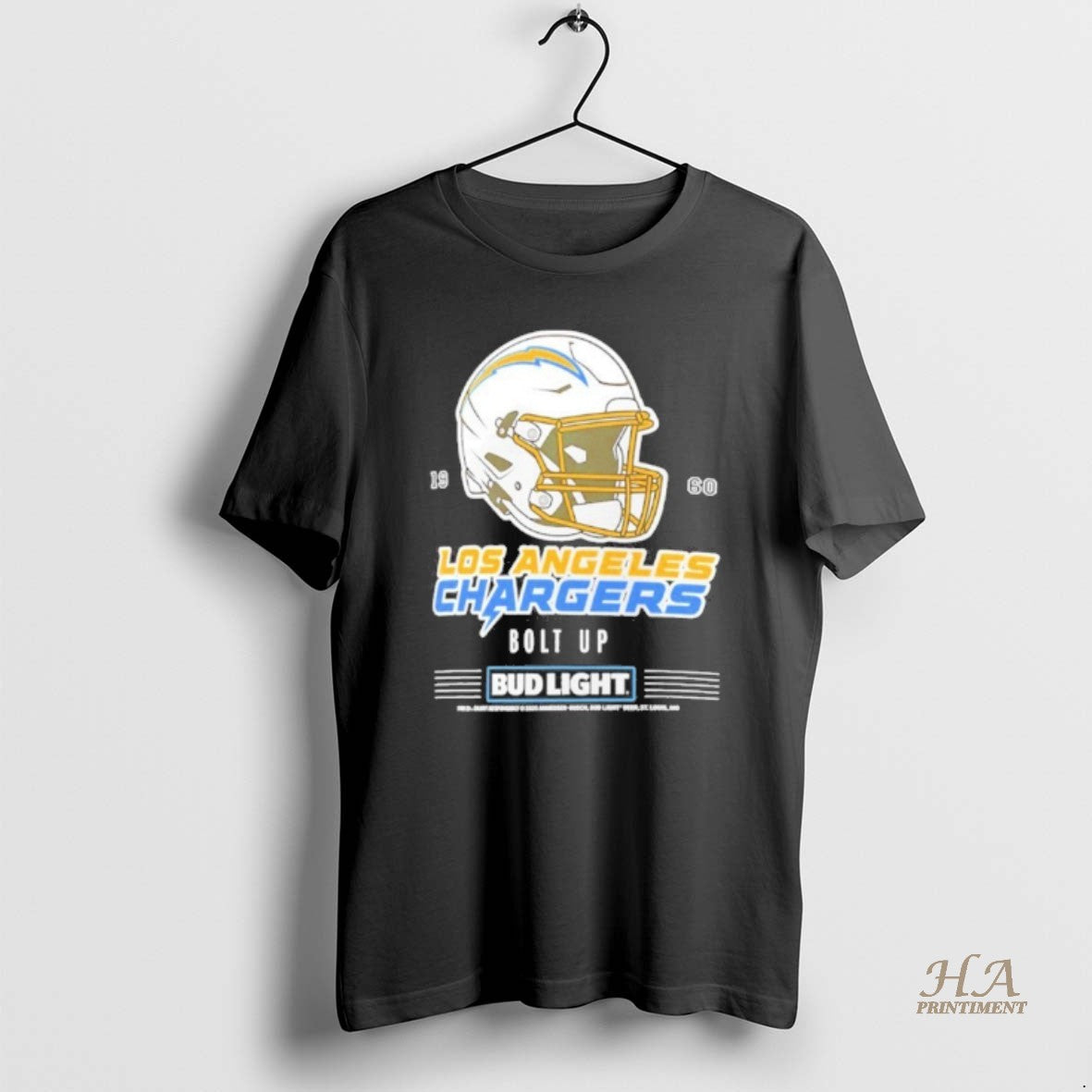 Official Bud Light X Los Angeles Chargers Bolt Up Helmet