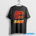 Official Calgary Flames Festival Of South Asia 2025 Black Tee Sweater