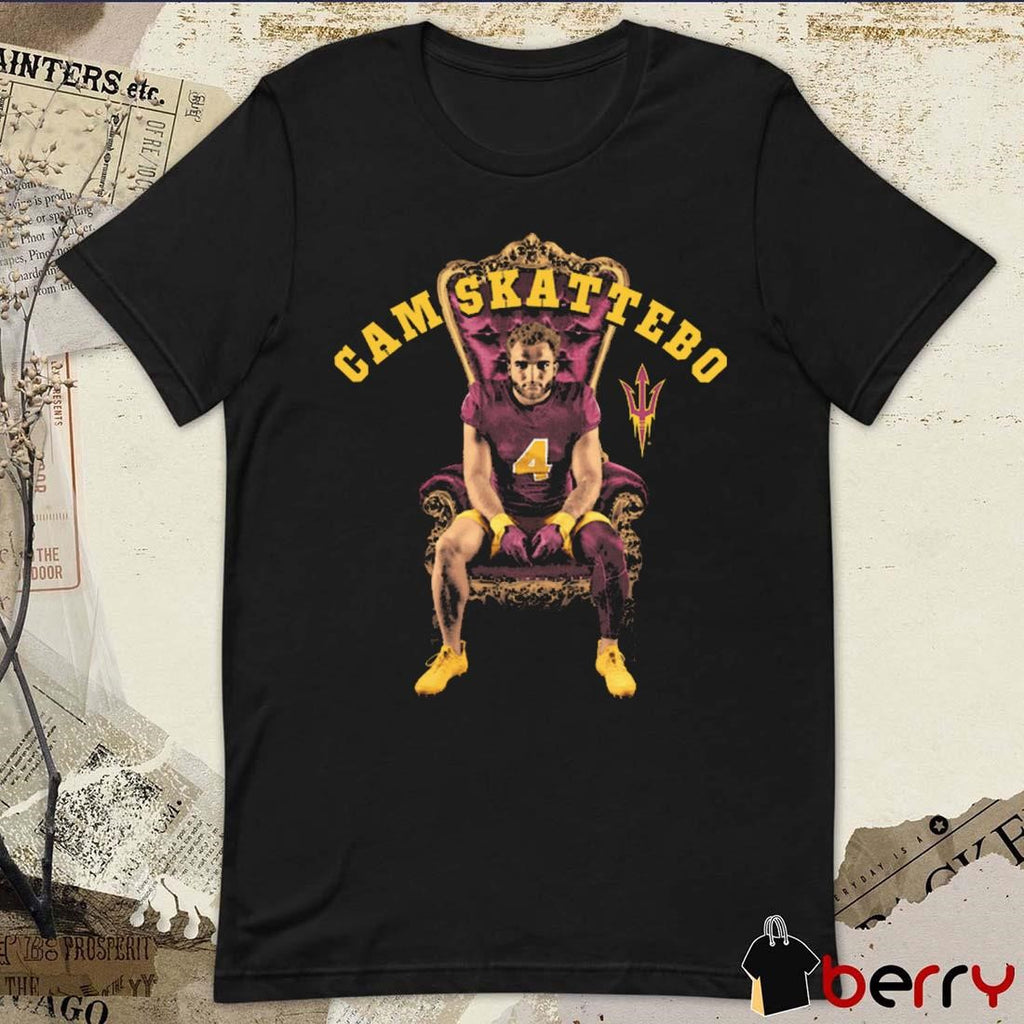Cameron Skattebo Arizona State Sun Devils King Cam Crew Graphic t-shirt
