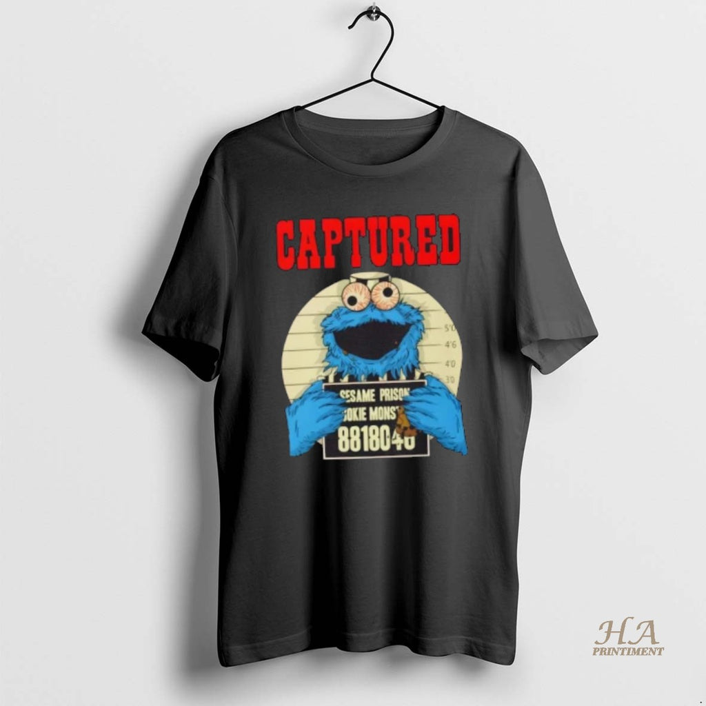 Official Captured Cookie Monster Mugshot Vintage