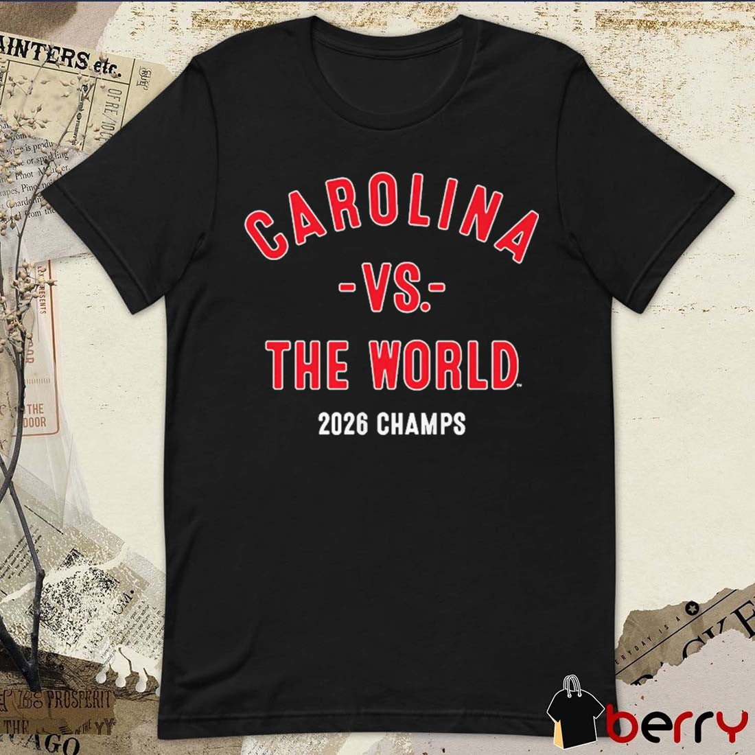 Carolina Hurricanes NHL Hockey vs. The World 2026 Champs t-shirt