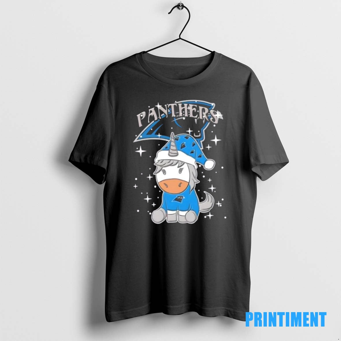 Official Carolina Panthers Football X Unicorn Merry Christmas Tee Sweater