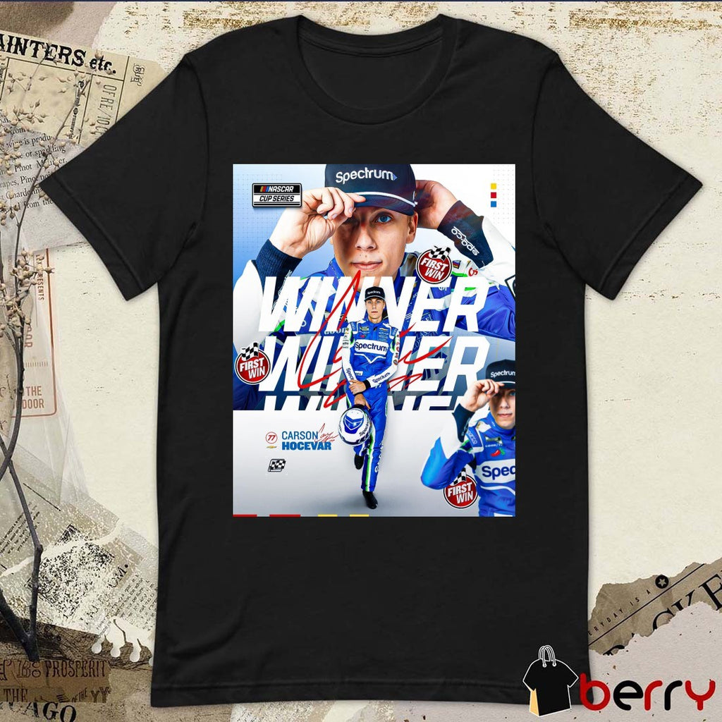 Carson Hocevar Champion 2026 Talladega Superspeedway Winner NASCAR Cup Series Signature Poster t-shirt