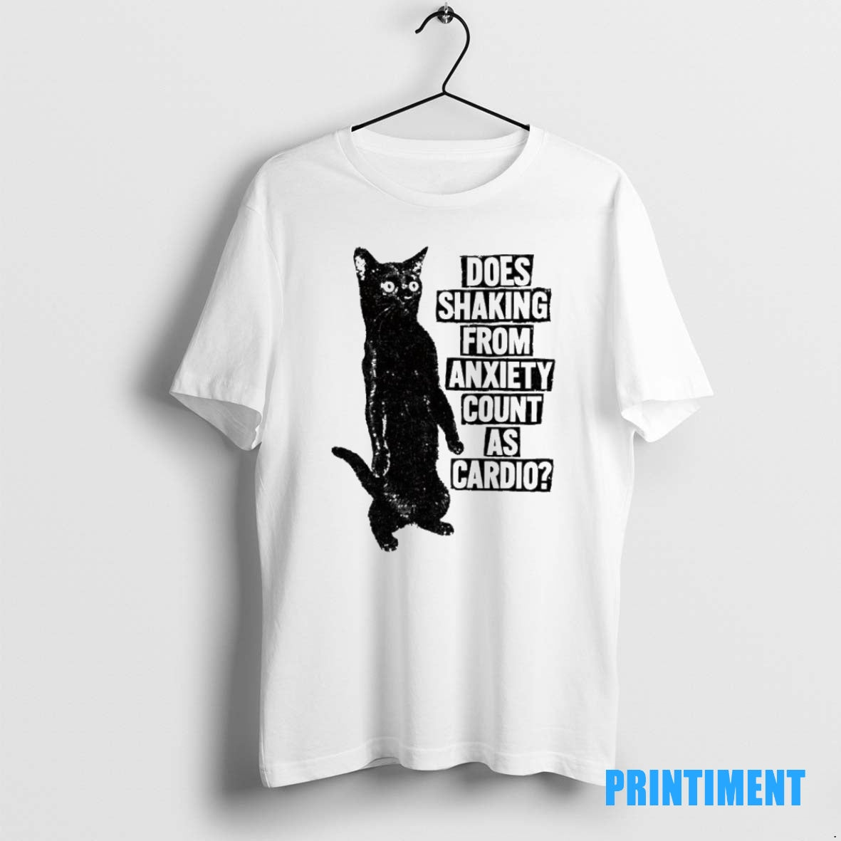 Official Cat Does Shaking From Anxiety Count As Cardio Vintage Tee Sweater