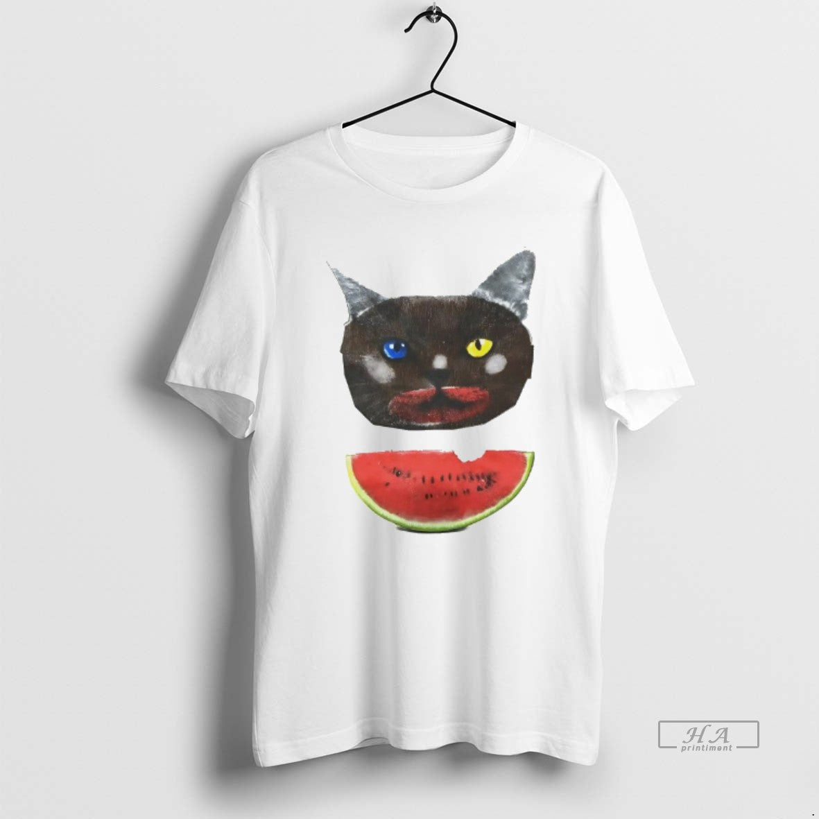 Official Cat Eat Watermelon Art