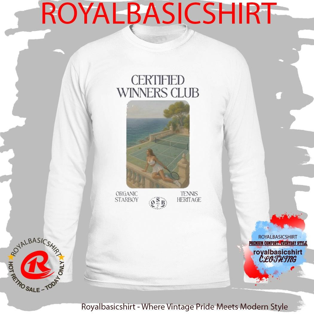 Certified Winners Club Organic Starboy Tennis Heritage Shirt