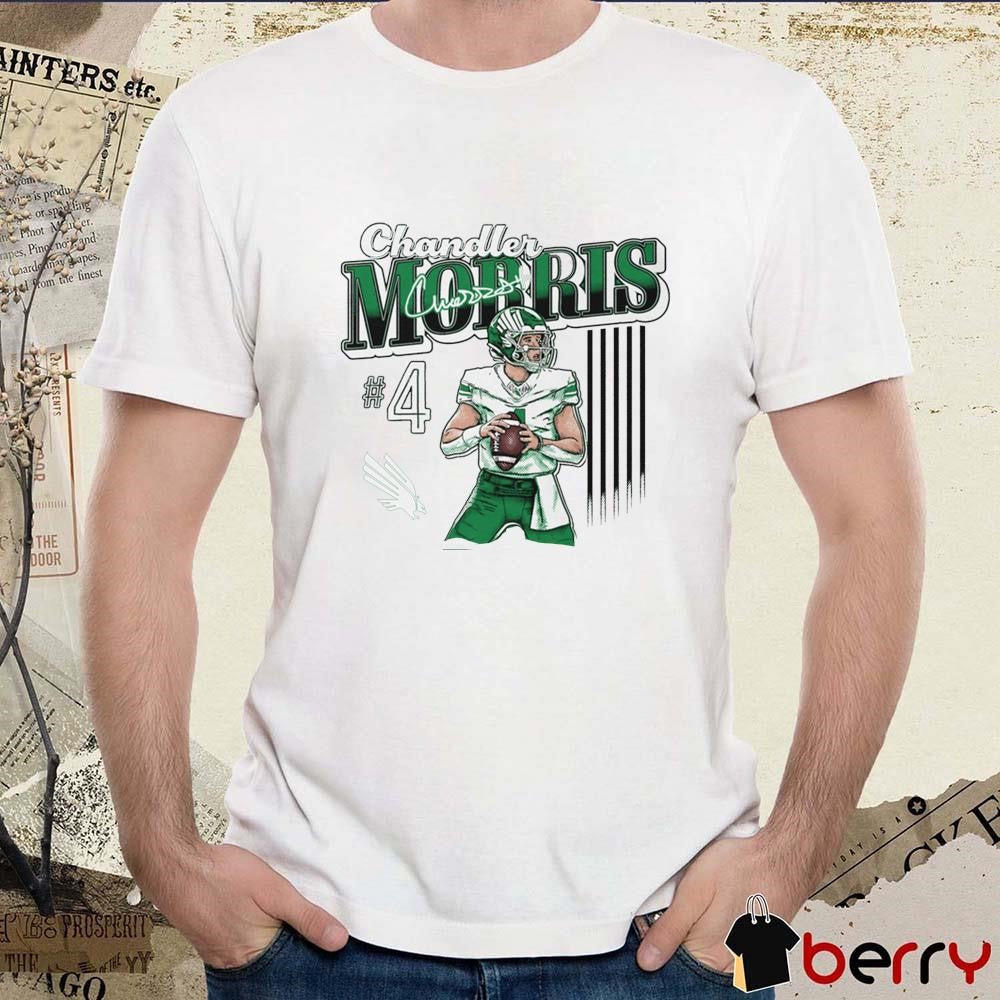 Chandler Morris Kelly #4 North Texas Signature Graphic t-shirt