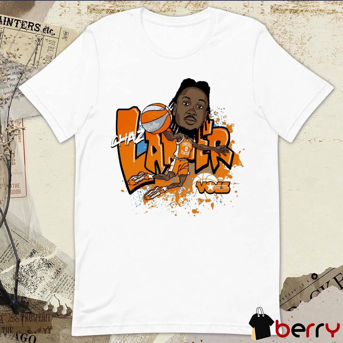 Chaz Lanier Caricature Tennessee Volunteers NCAA t-shirt