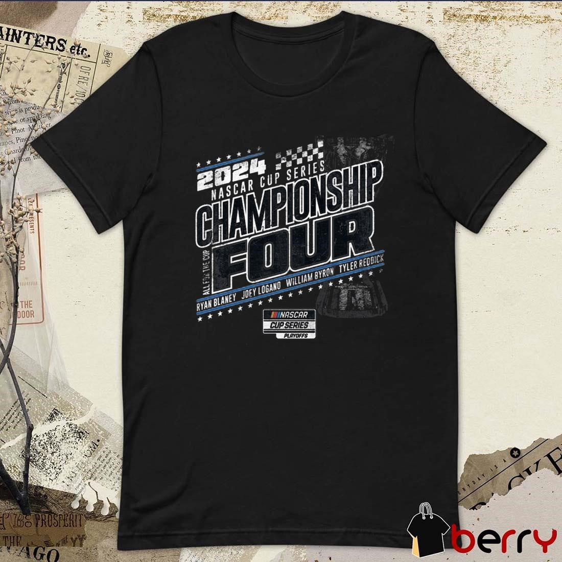 Checkered Flag Sports 2024 NASCAR Cup Series Championship Four Ryan Blaney Joey Logano t-shirt