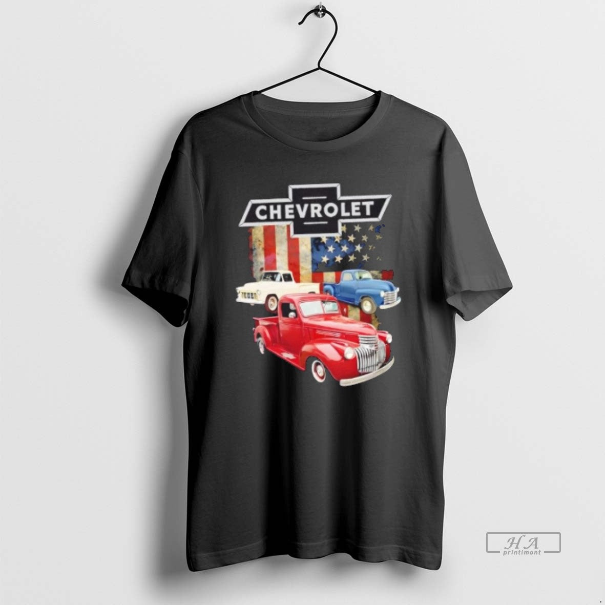 Official Chevrolet Truck American Metal American Flag