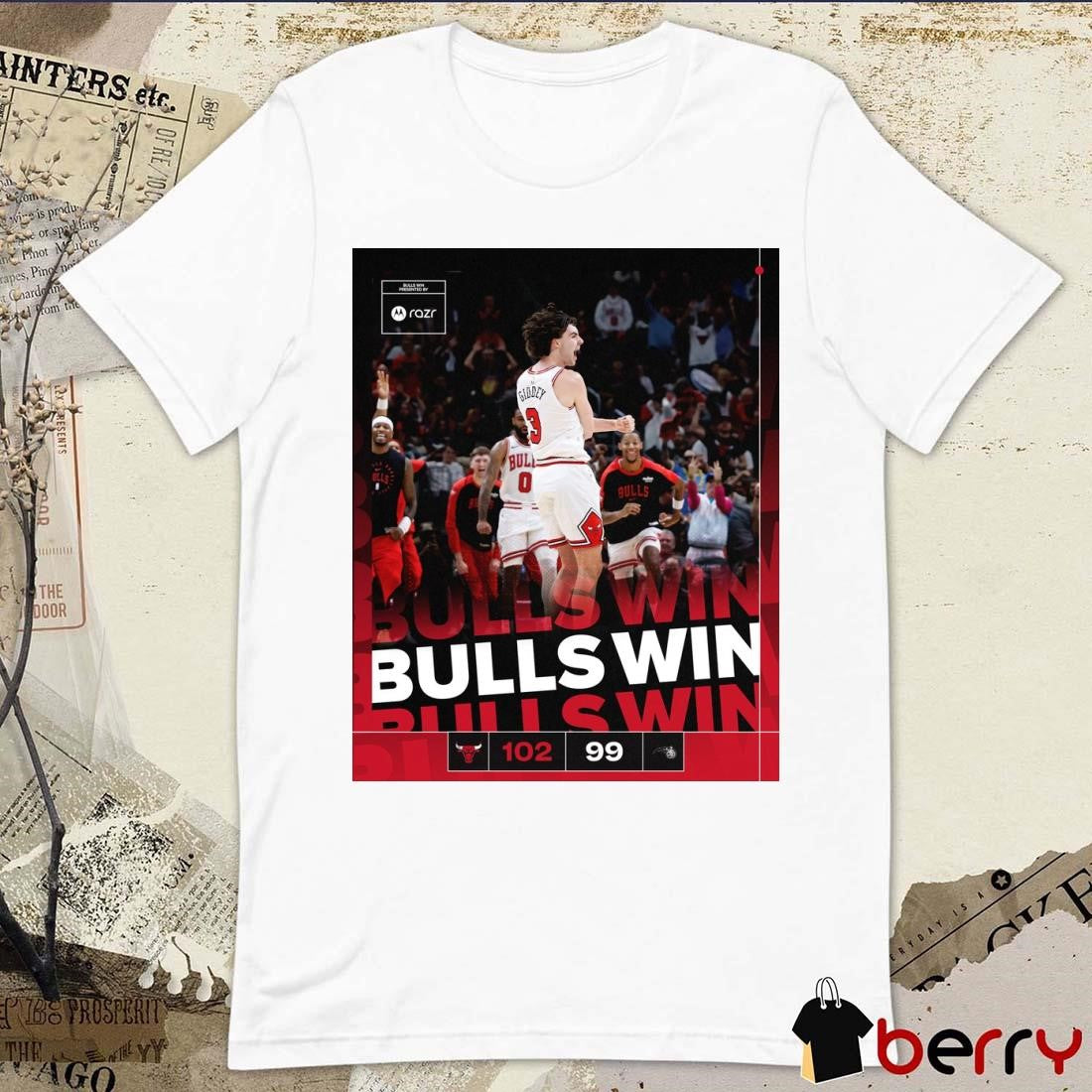 Chicago Bulls Wins Orlando Magic 102 – 99 Back-to-back 20-point Comeback Wins Poster t-shirt
