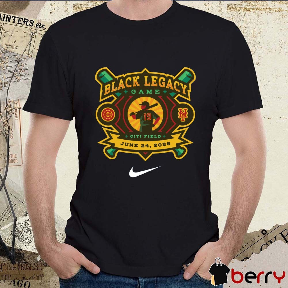 Chicago Cubs vs New York Mets Black Legacy Night Game Citi Field June 24 2026 t-shirt