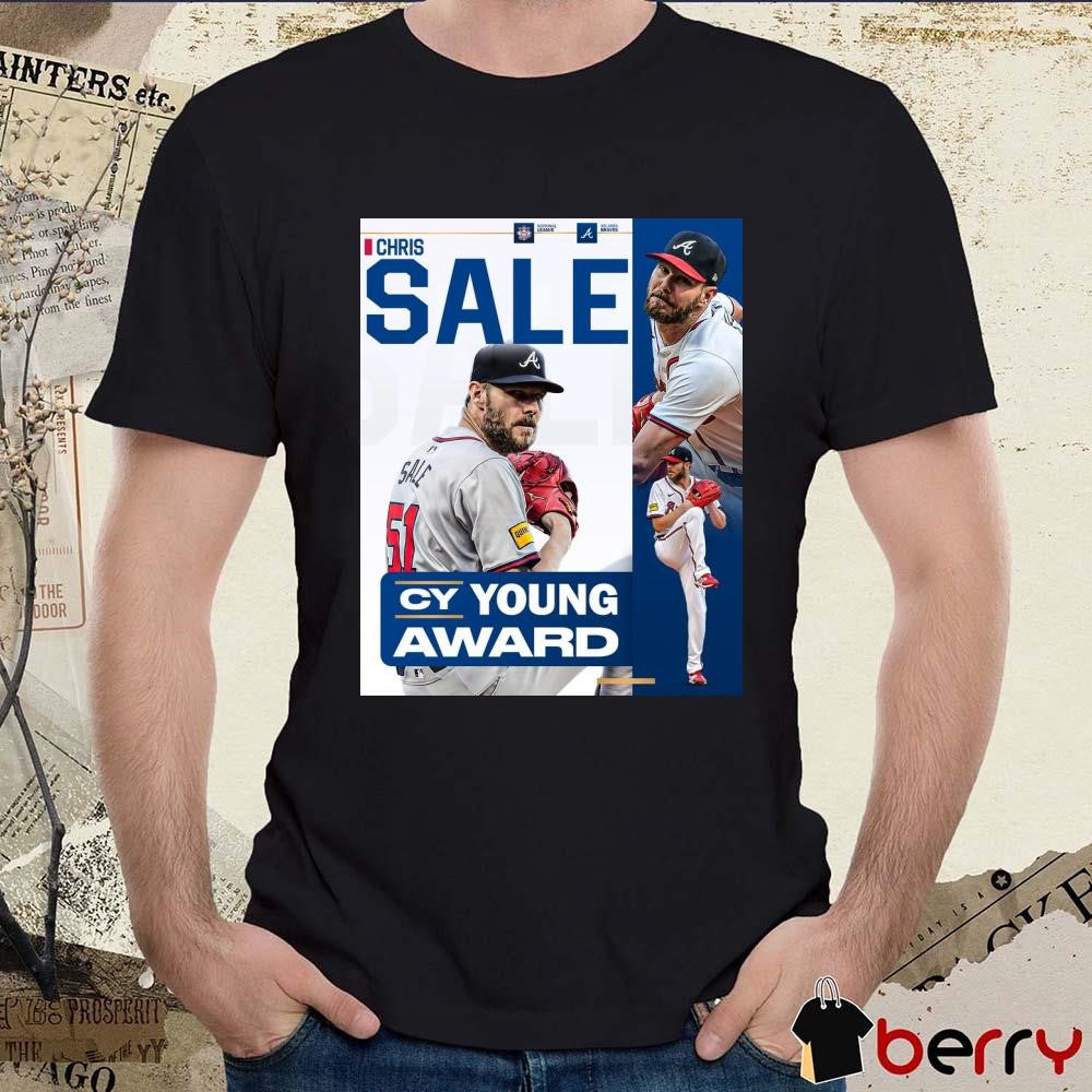 Chris Sale 2024 Cy Young Award In His First Season In Atlanta Braves MLB Poster t-shirt
