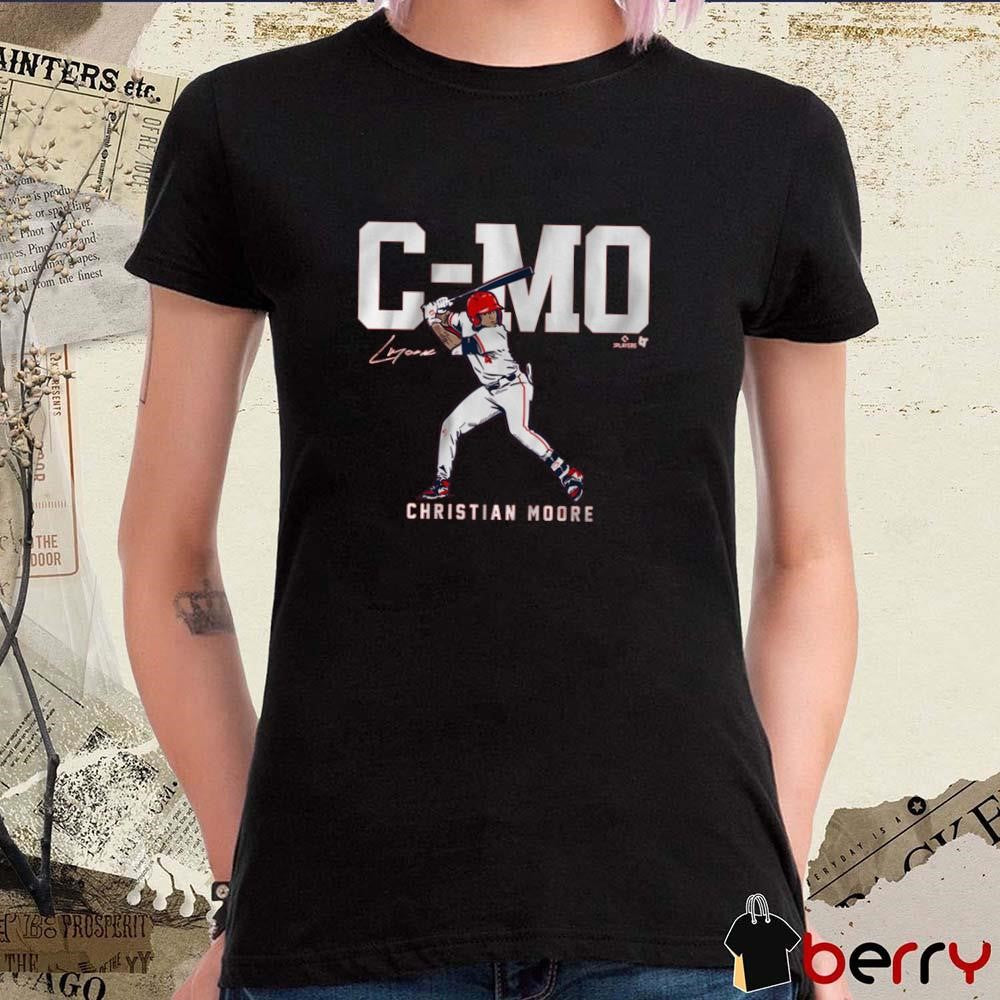 Christian Moore Los Angeles Angels C-Mo MLB Baseball 2025 Signature Painting t-shirt