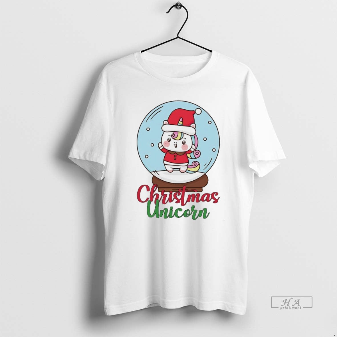 Official Christmas Unicorn Snow Globe Holiday Magic White