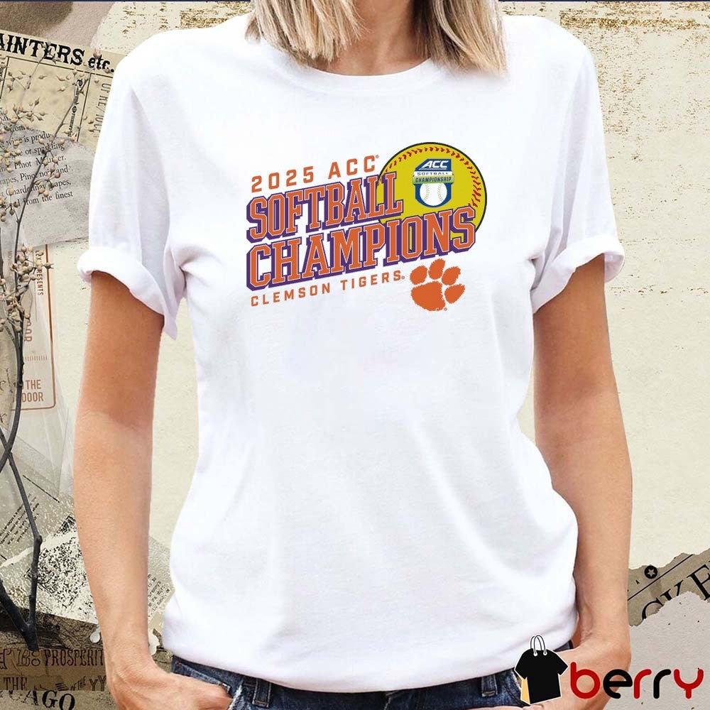 Clemson Tigers ACC Softball Conference Tournament Champions NCAA 2025 t-shirt