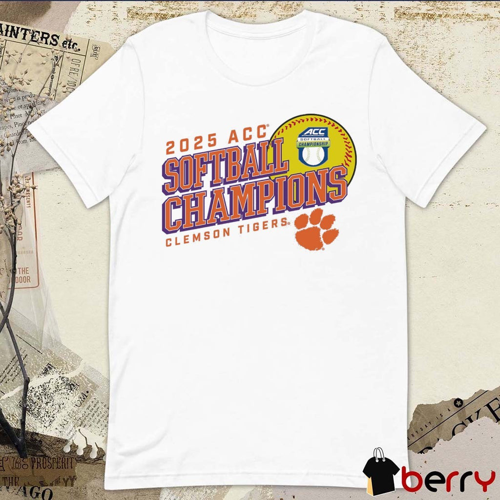 Clemson Tigers ACC Softball Conference Tournament Champions NCAA 2025 t-shirt