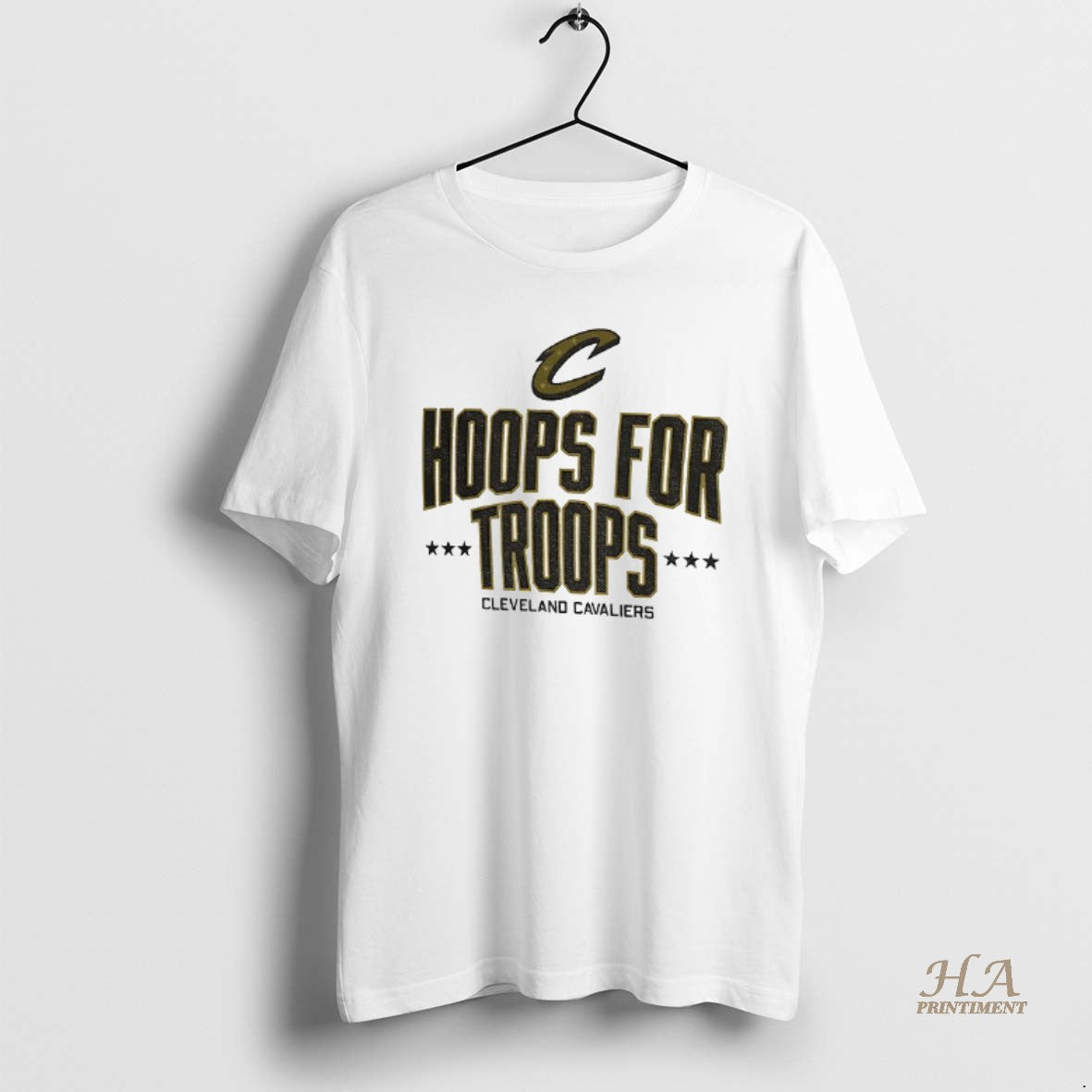 Official Cleveland Cavaliers Basketball Nba Hoops For Troops Logo