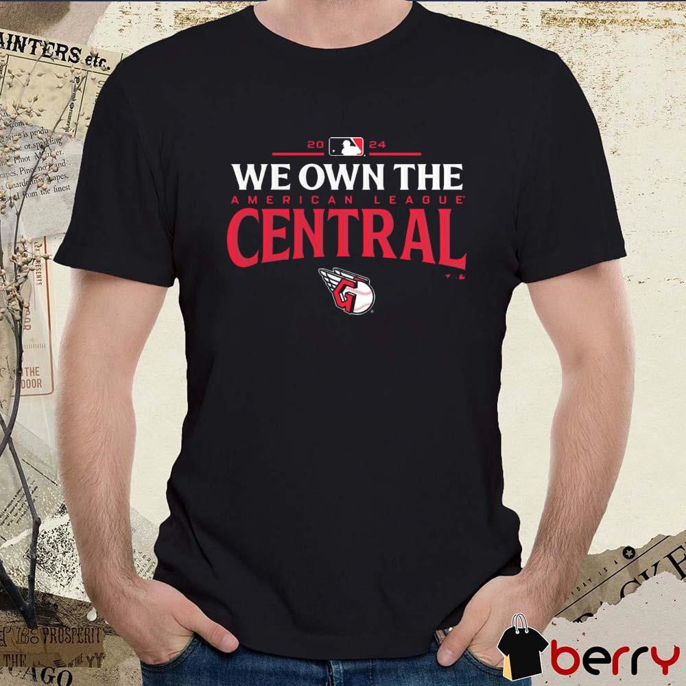 Cleveland Guardians 2024 We Own The AL American League Central Division Champions Locker Room t-shirt