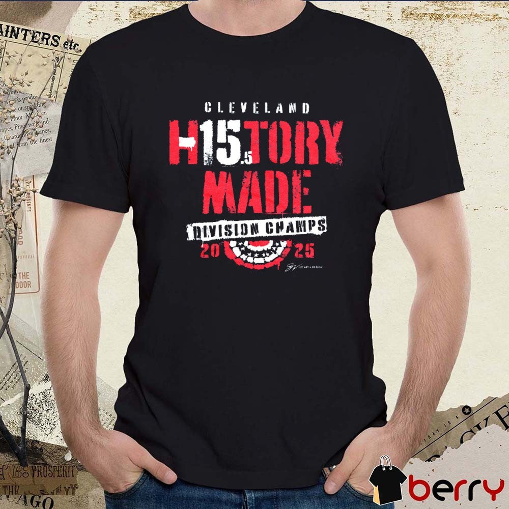 Cleveland Guardians Baseball MLB History Made 15.5 Division Champs 2025 t-shirt