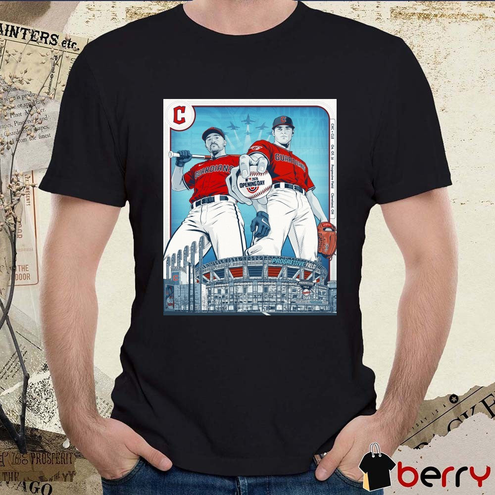 Cleveland Guardians MLB 2026 Opening Day Welcome To Progressive Field Poster t-shirt