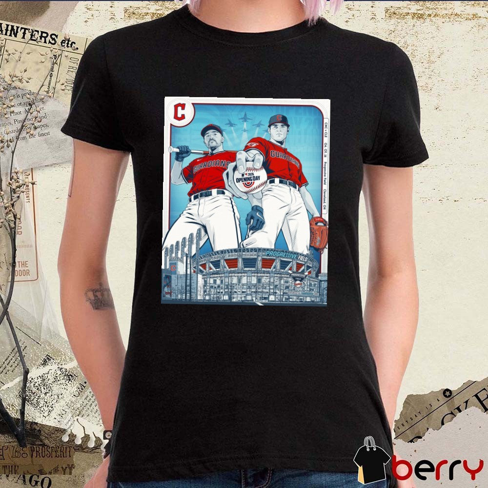 Cleveland Guardians MLB 2026 Opening Day Welcome To Progressive Field Poster t-shirt