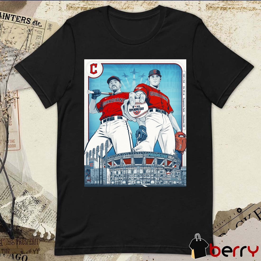 Cleveland Guardians MLB 2026 Opening Day Welcome To Progressive Field Poster t-shirt