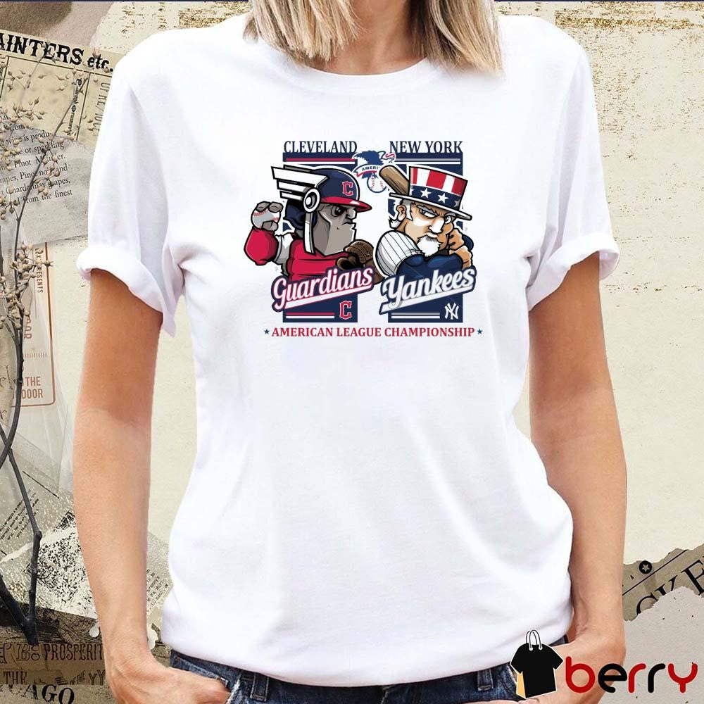 Cleveland Guardians Vs New York Yankees MLB American League Championship 2024 Mascot t-shirt