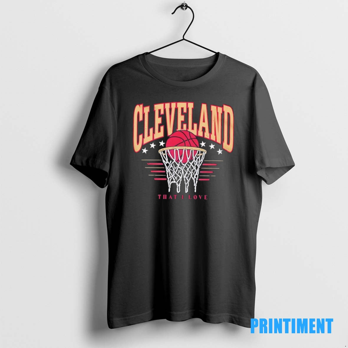 Official Cleveland Basketball That Love Style Black Tee Sweater