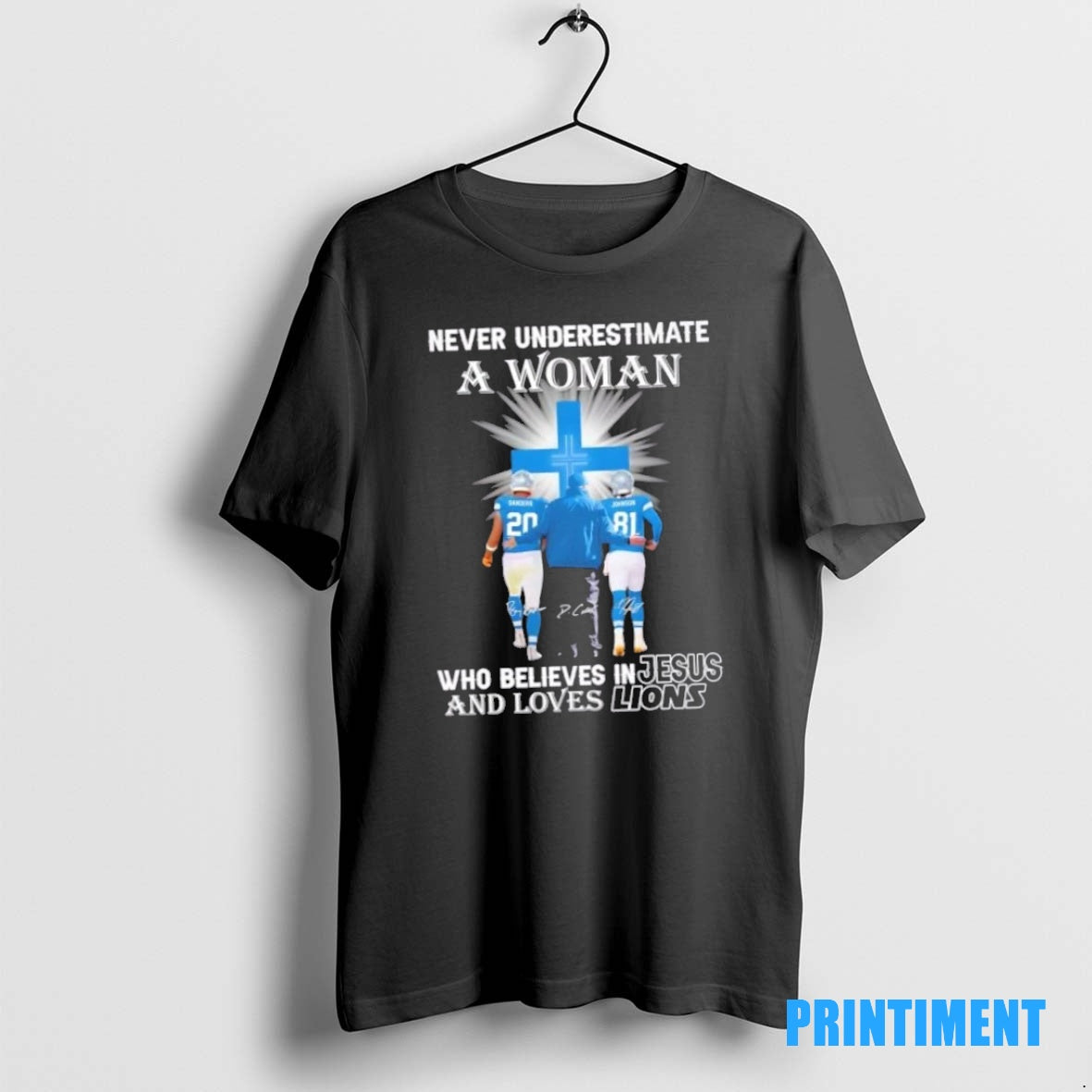 Official Coach Dan Campbell Sanders Johnson Never Underestimate A Woman Who Believes In Jesus And
