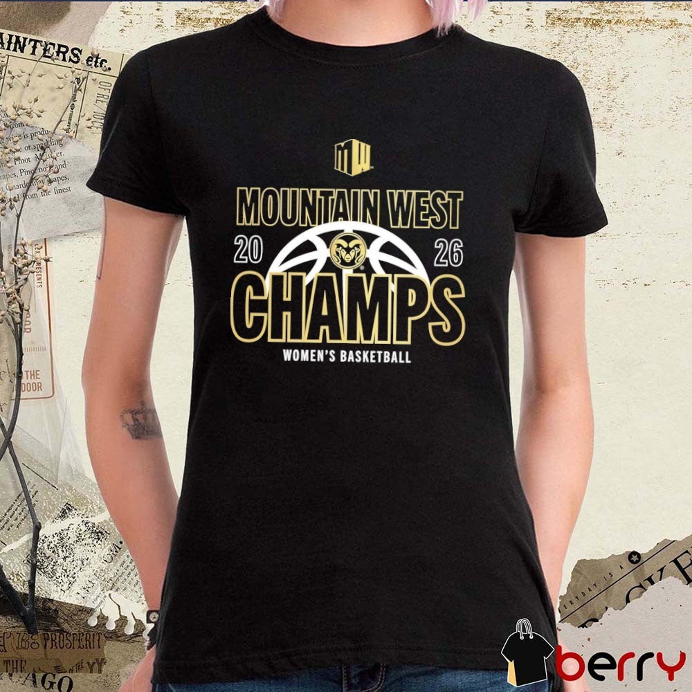 Colorado State Rams 2026 Mountain West Tournament Women’s Basketball Champion t-shirt