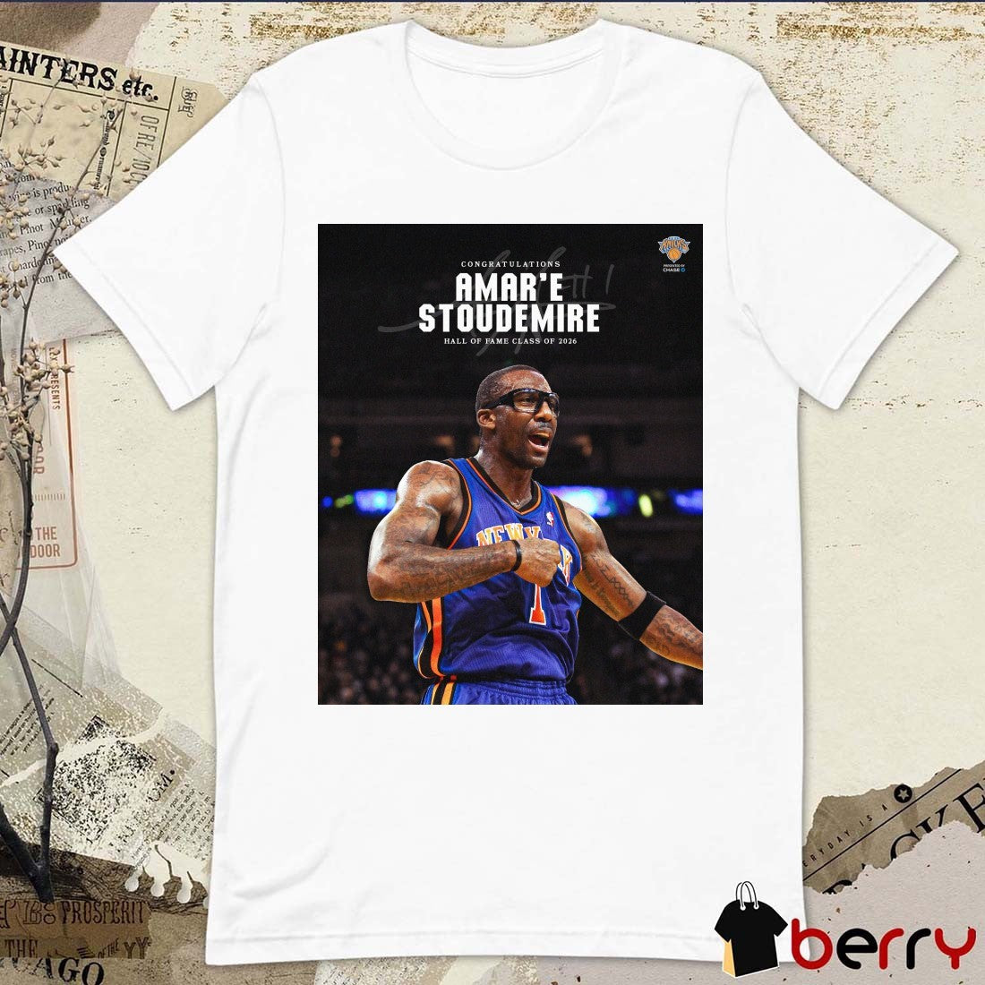 Congratulations Amar’e Stoudemire New York Knicks Hall Of Fame Class Of 2026 Signature t-shirt