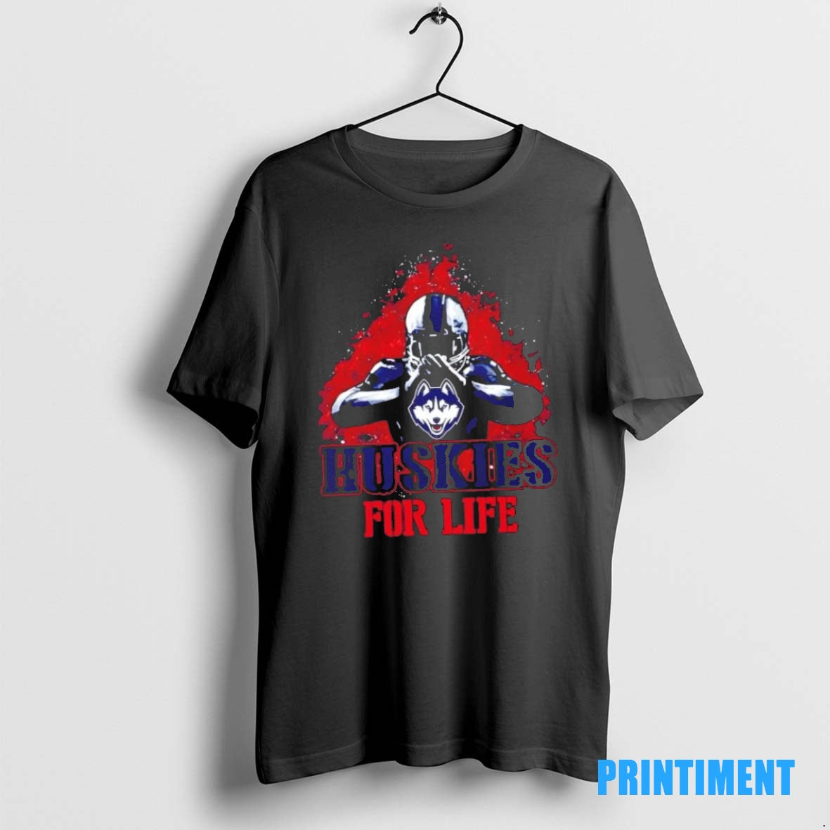 Official Connecticut Huskies Football For Life Tee Sweater