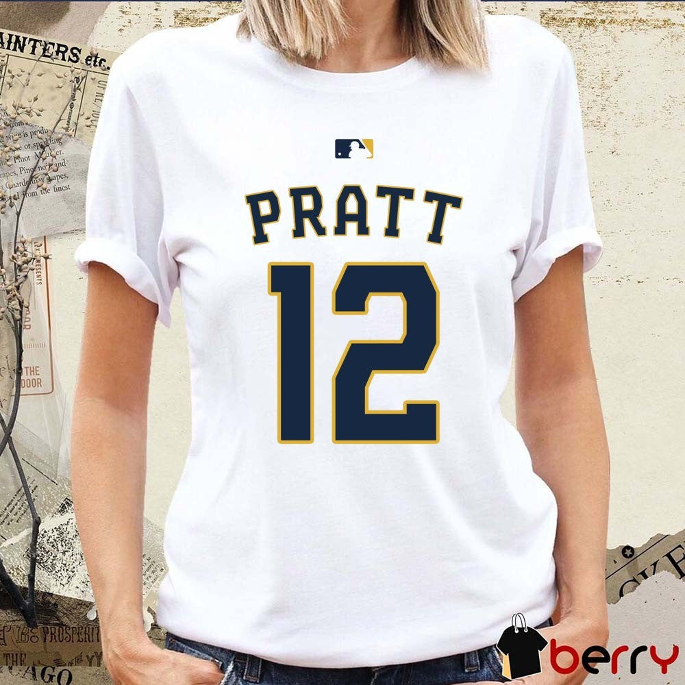 Cooper Pratt Number 12 Milwaukee Brewers MLB 2026 t-shirt