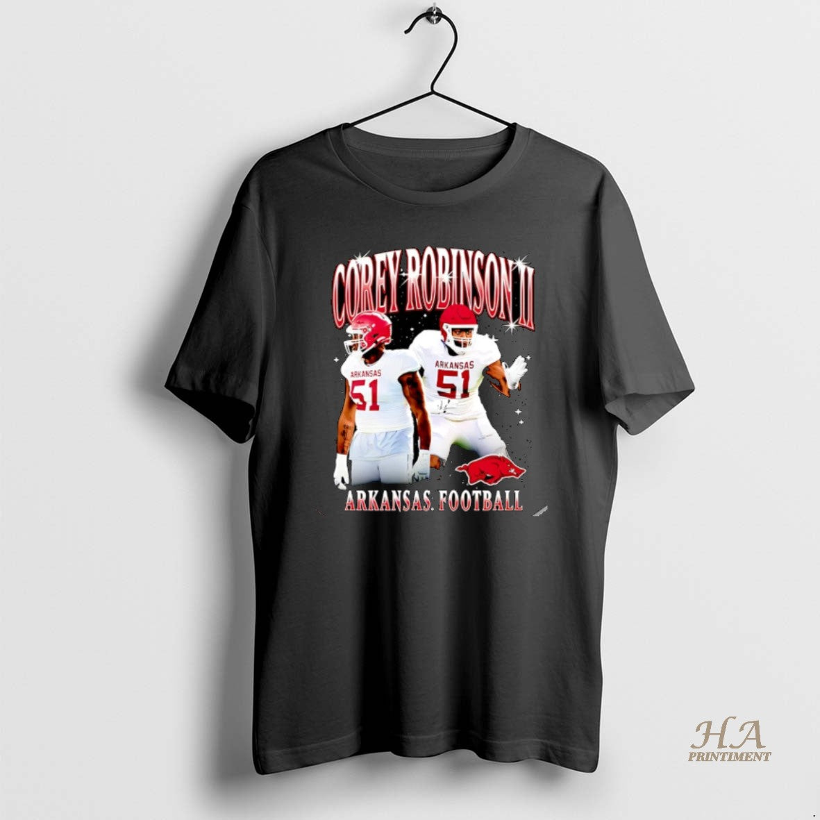 Official Corey Robinson Arkansas Football Retro Christmas Ornaments