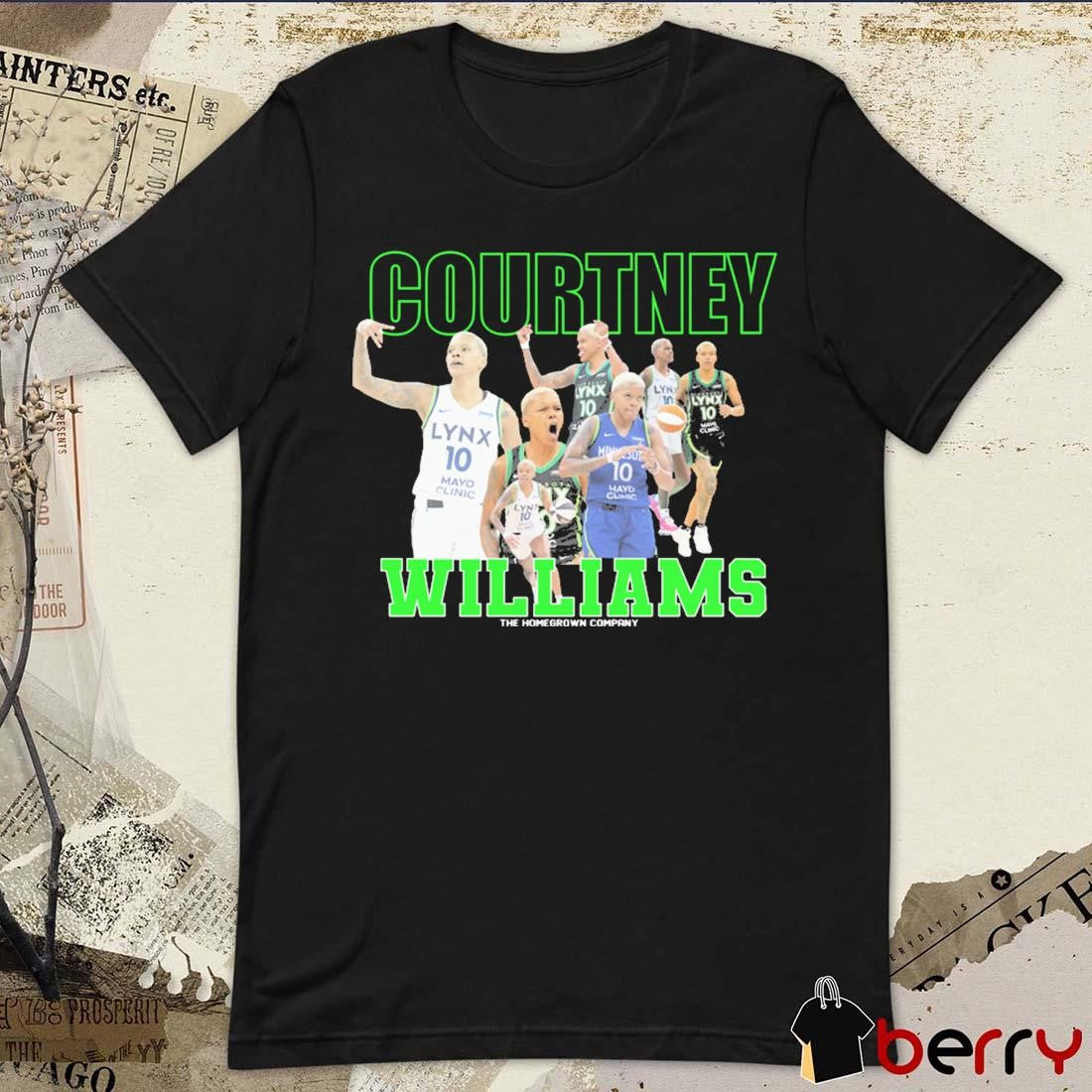 Courtney Williams Minnesota Lynx WNBA The Homegrown Company t-shirt