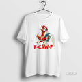 Official Crazy Chicken Cartoon F Caw F Santa Chrismas