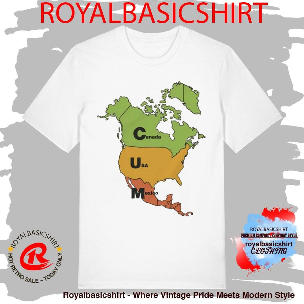 Cum Map Canada, USA and Mexico Shirt