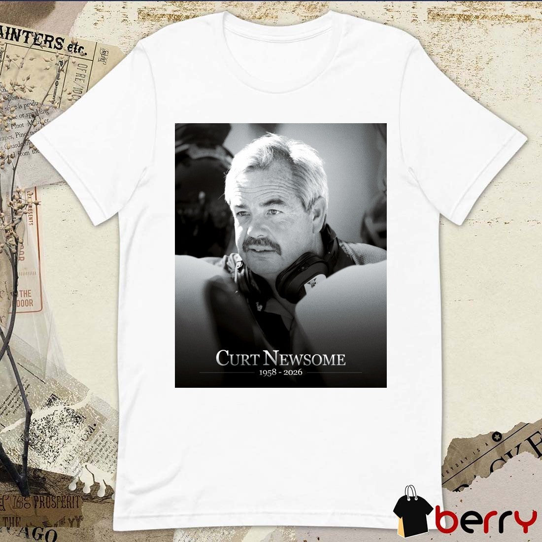 Curt Newsome 1958 – 2026 Virginia Tech Football Poster t-shirt