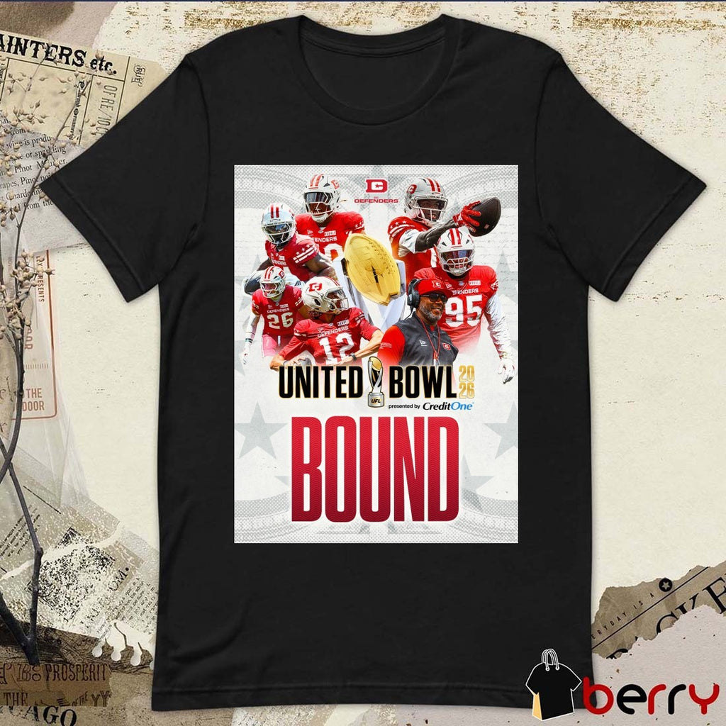 D.C. Defenders United Bowl Bound 2026 presented by Credit One Bank Poster t-shirt