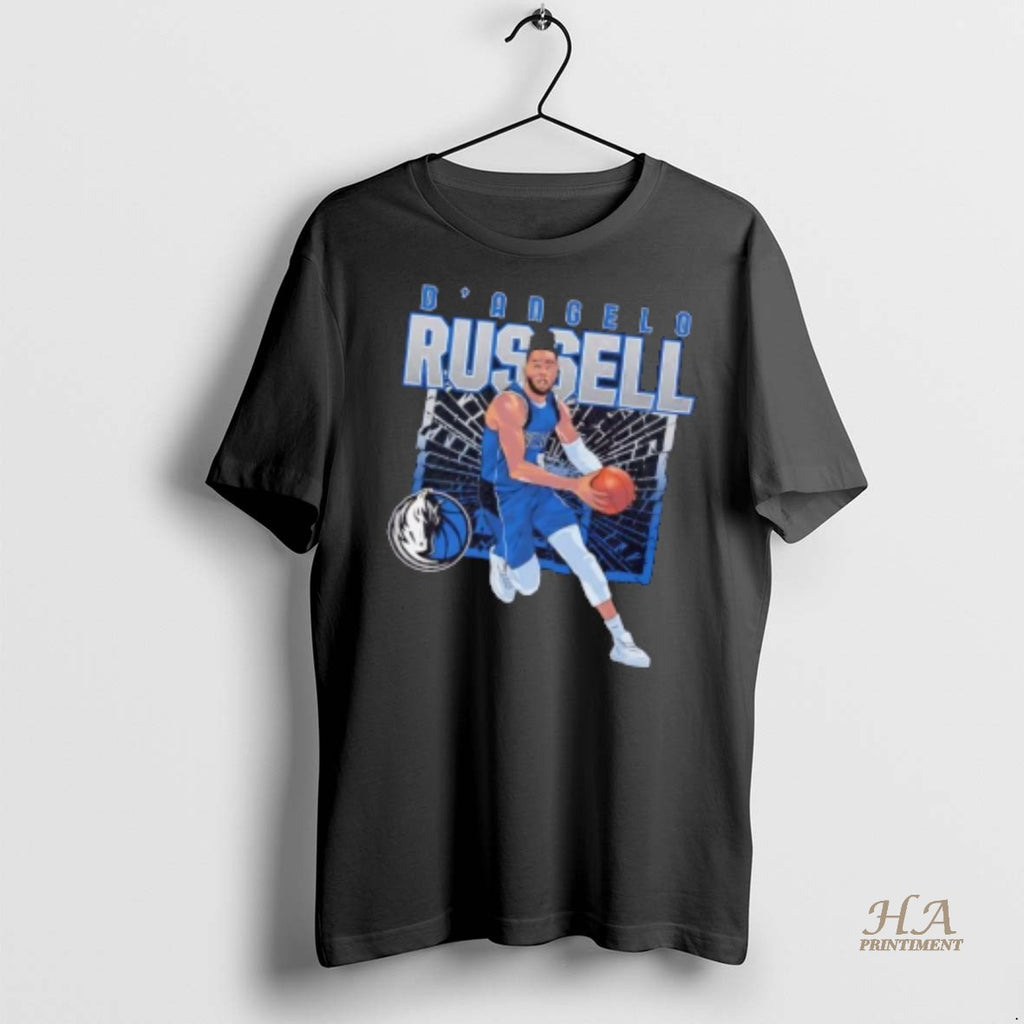 Official Dangelo Russell Shattered Dallas Mavericks Shirt