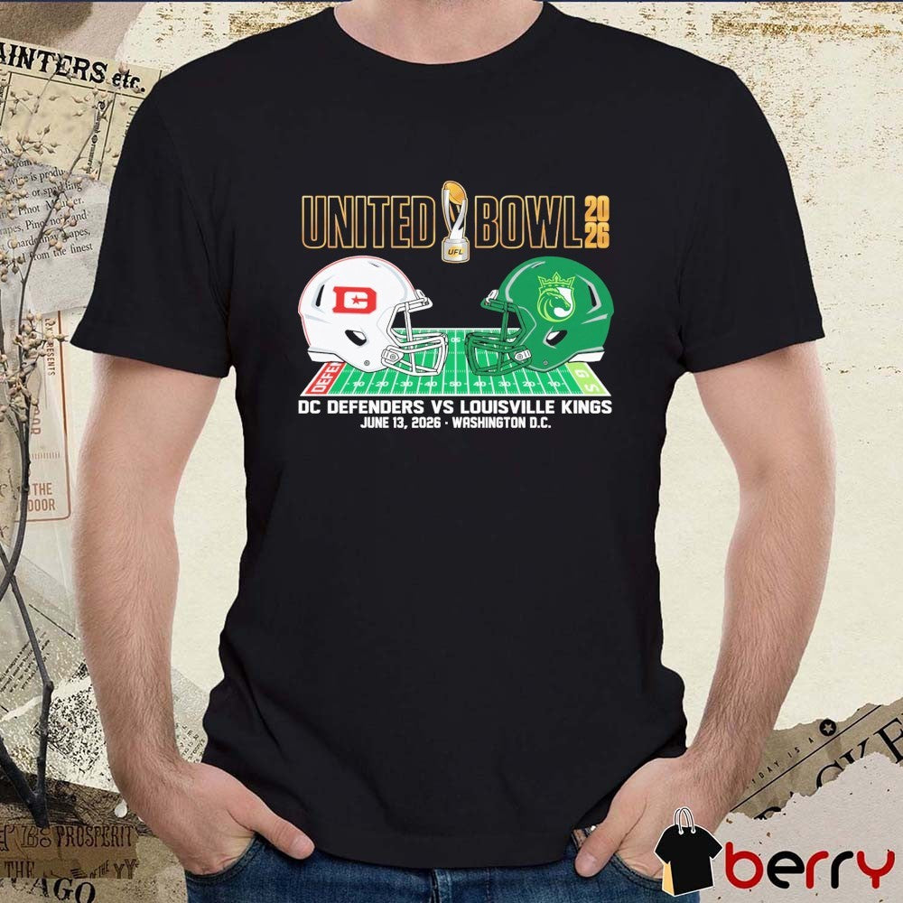 DC Defenders vs Louisville Kings United Bowl 2026 Zephyr Matchup June 13 Washington DC t-shirt