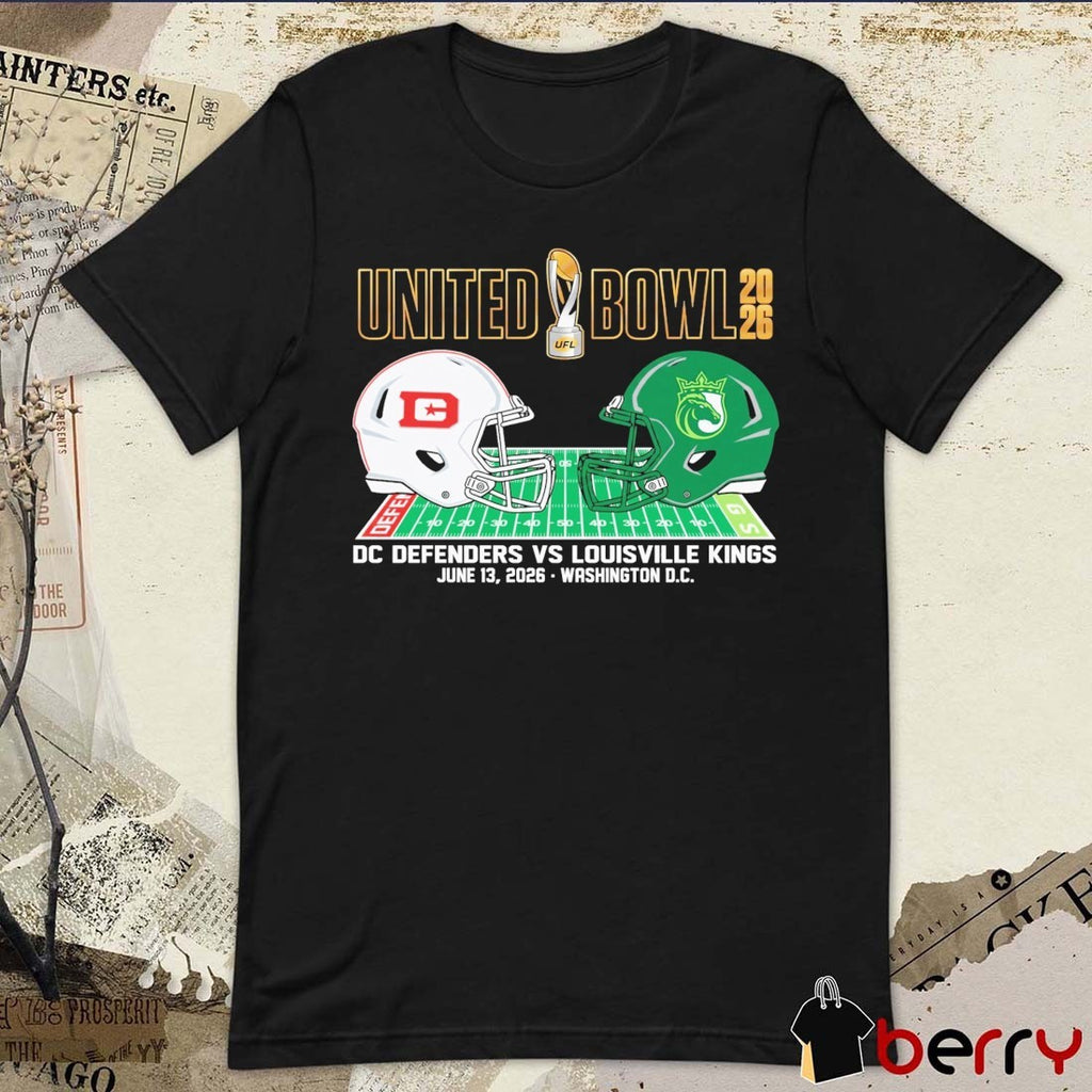 DC Defenders vs Louisville Kings United Bowl 2026 Zephyr Matchup June 13 Washington DC t-shirt