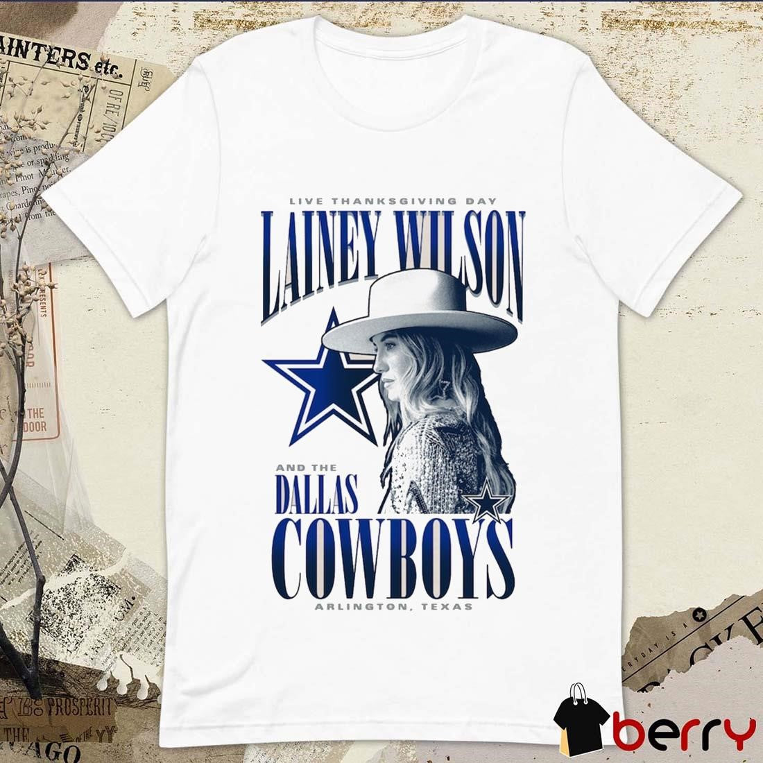 Dallas Cowboys Lainey Wilson Live Thanksgiving Day Halftime Arlington Texas t-shirt